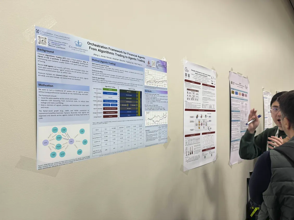 Orchestration framework poster on display at the NeurIPS workshop